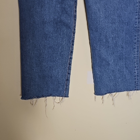 J. Crew Blue Ankle Cropped Jeans Size 27 Raw Hem - Picture 9 of 11